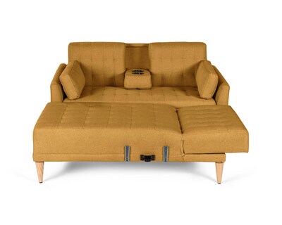 Foto 4 | Sala Modular Reversible De Lino Mostaza Modelo Carlton