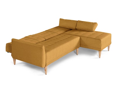Foto 5 | Sala Modular Reversible De Lino Mostaza Modelo Carlton