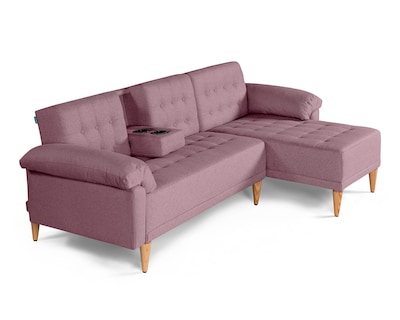 Foto 3 | Sala Modular Reversible De Lino Palo De Rosa Modelo Brunello