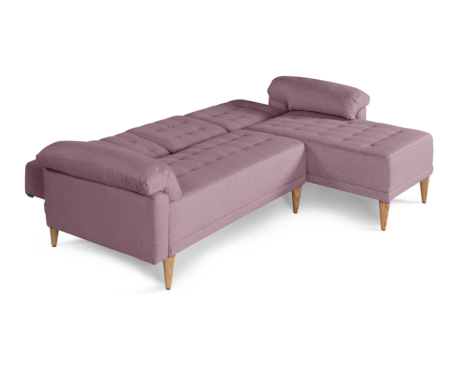 Foto 5 pulgar | Sala Modular Reversible De Lino Palo De Rosa Modelo Brunello