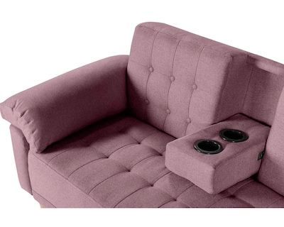 Foto 5 | Sala Modular Reversible De Lino Palo De Rosa Modelo Brunello