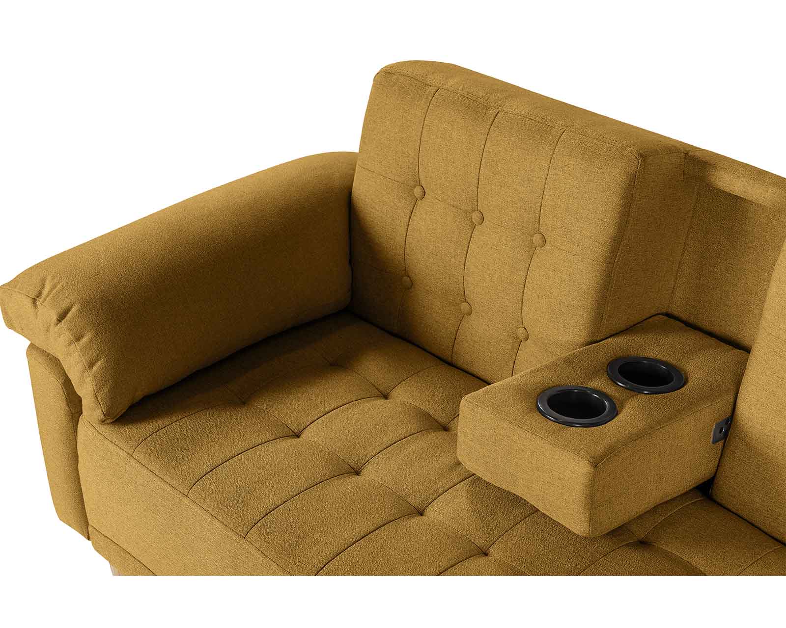 Foto 5 | Sala Modular Reversible De Lino Mostaza Modelo Brunello