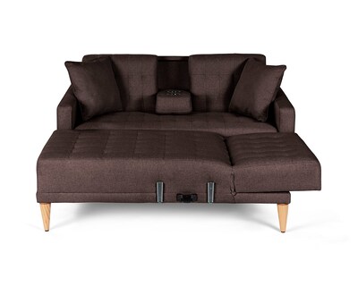Foto 4 | Sala Modular Reversible De Lino Chocolate Modelo Kendall
