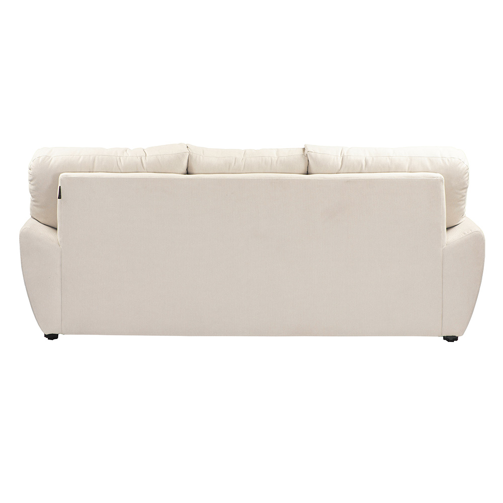 Foto 3 pulgar | Sofa 3 Plazas Monza Crema