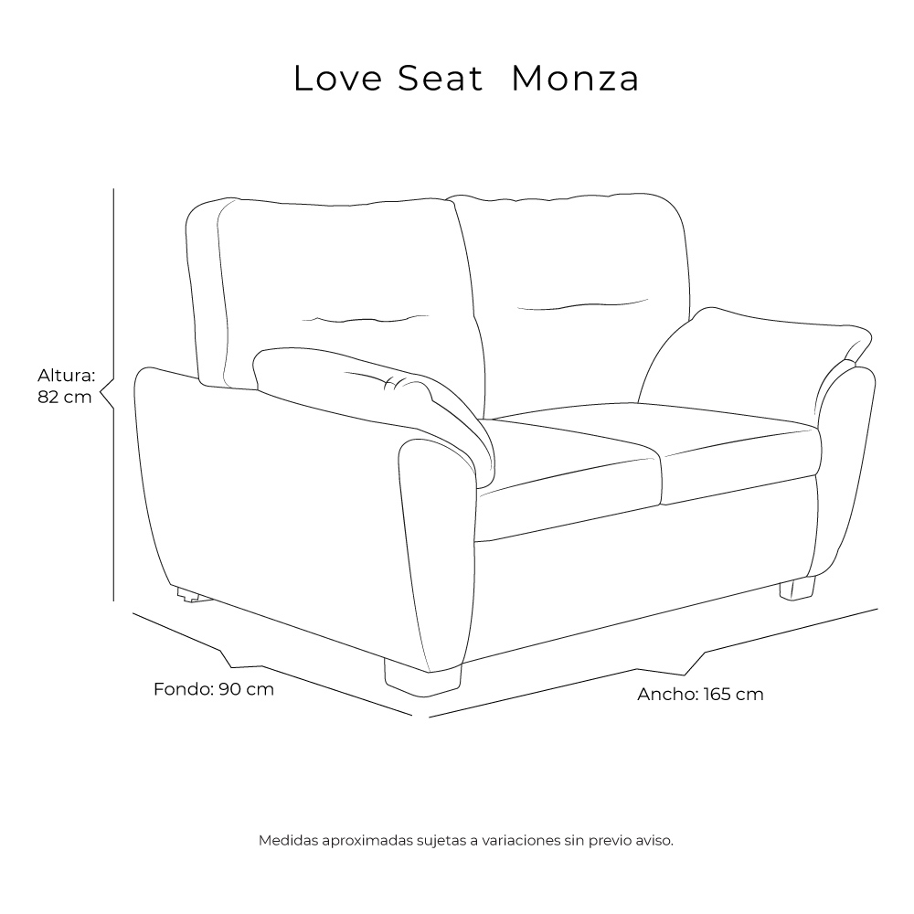 Foto 8 pulgar | Sala 3 Piezas (sofa, Love Y Sillon) Monza Crema