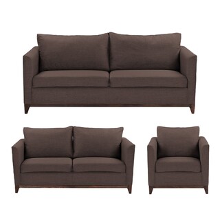 Foto 1 | Sala 3 Piezas Sofa, Love y Sillon Oslo Café