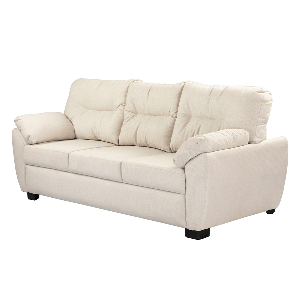Foto 5 pulgar | Sofa 3 Plazas Monza Crema