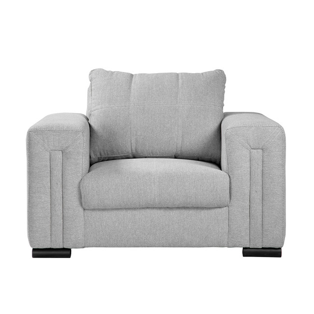 Foto 3 pulgar | Sala 3 Piezas Sofa, Love y Sillon Taos Plata