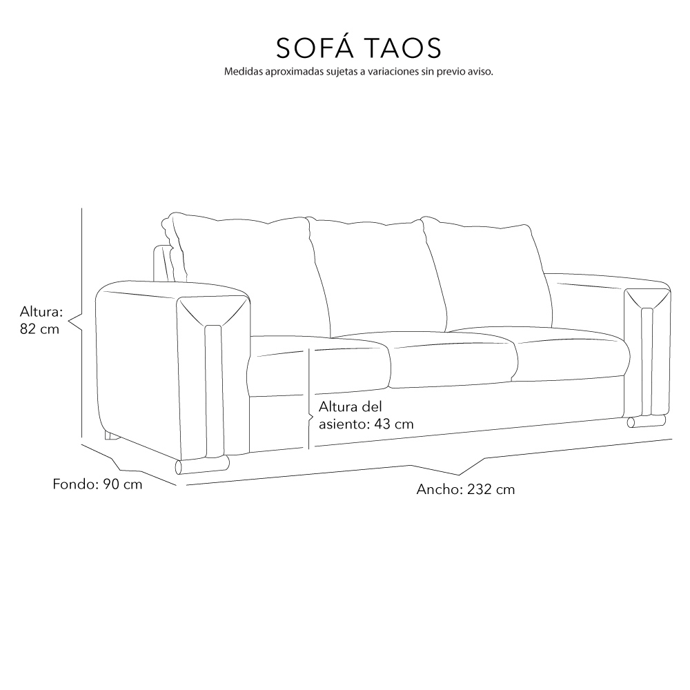 Foto 9 pulgar | Sala 3 Piezas Sofa, Love y Sillon Taos Plata
