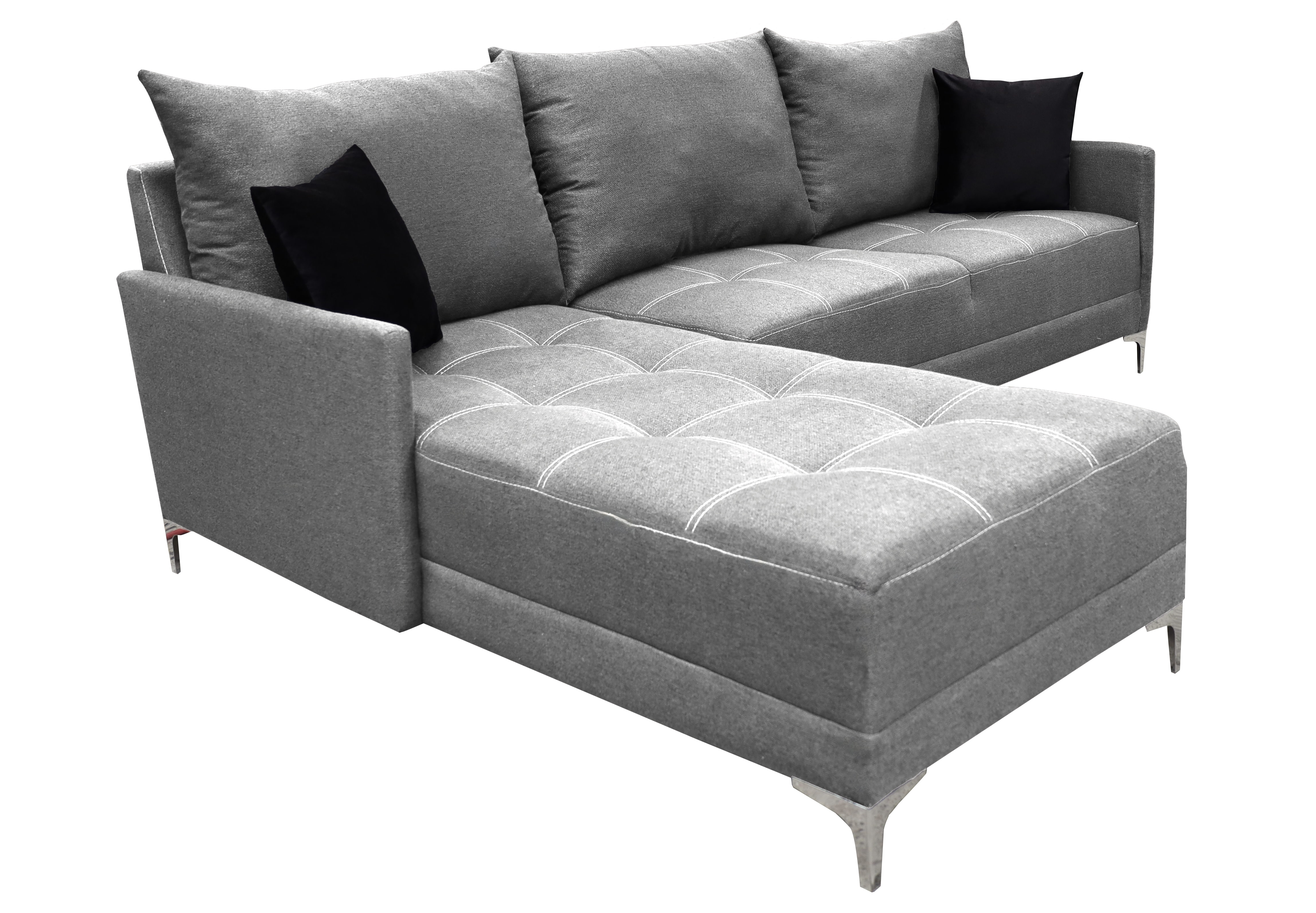 Foto 5 pulgar | Sala Esquinera El Bazar Store Caslon Gris Plata, 260x180 Cm, Lino Nacional, Modular