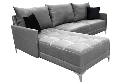 Foto 4 | Sala Esquinera El Bazar Store Caslon Gris Plata, 260x180 Cm, Lino Nacional, Modular