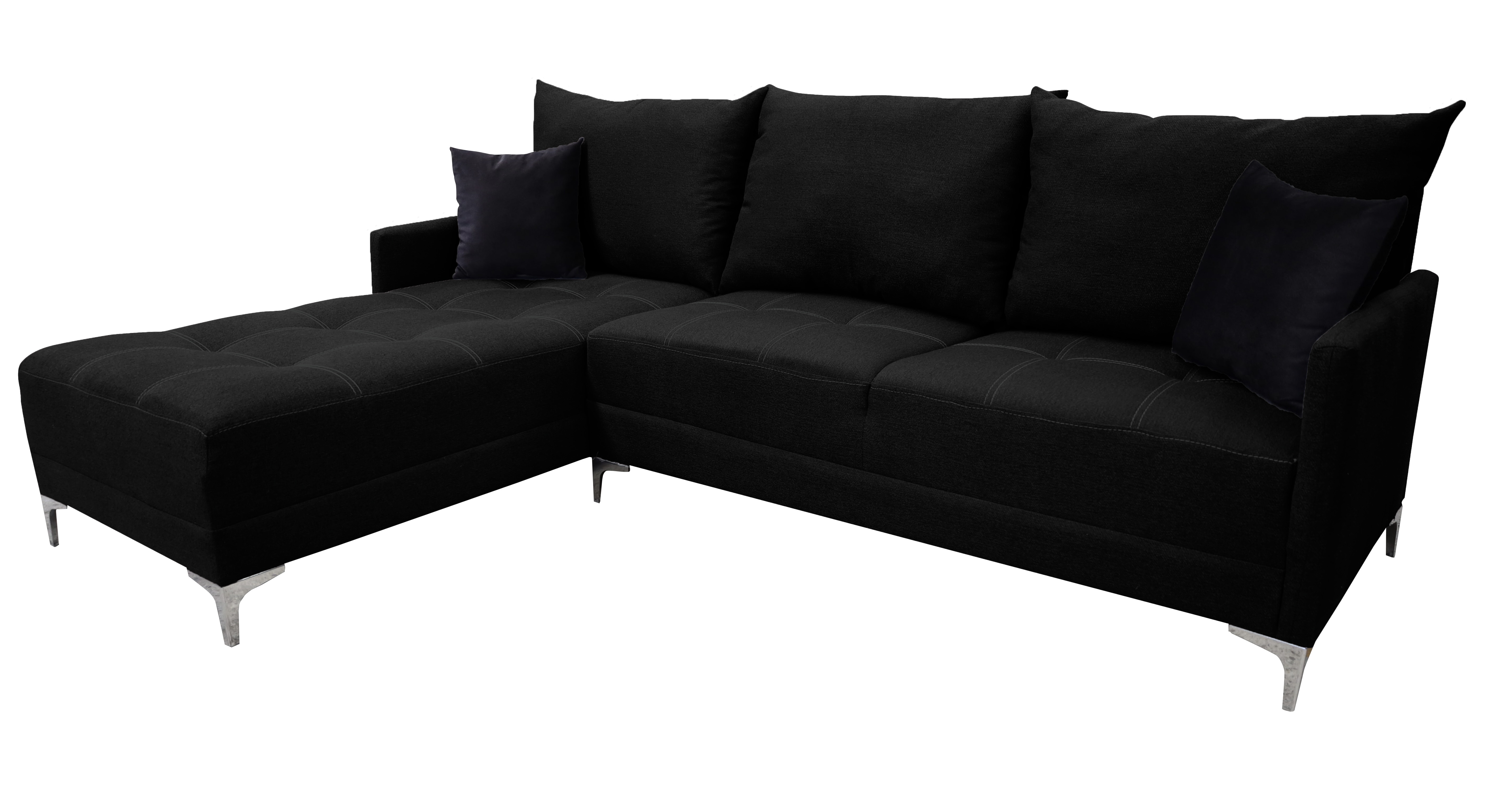 Foto 4 pulgar | Sala Esquinera El Bazar Store Caslon Negro 260x180 Cm Lino Nacional Modular