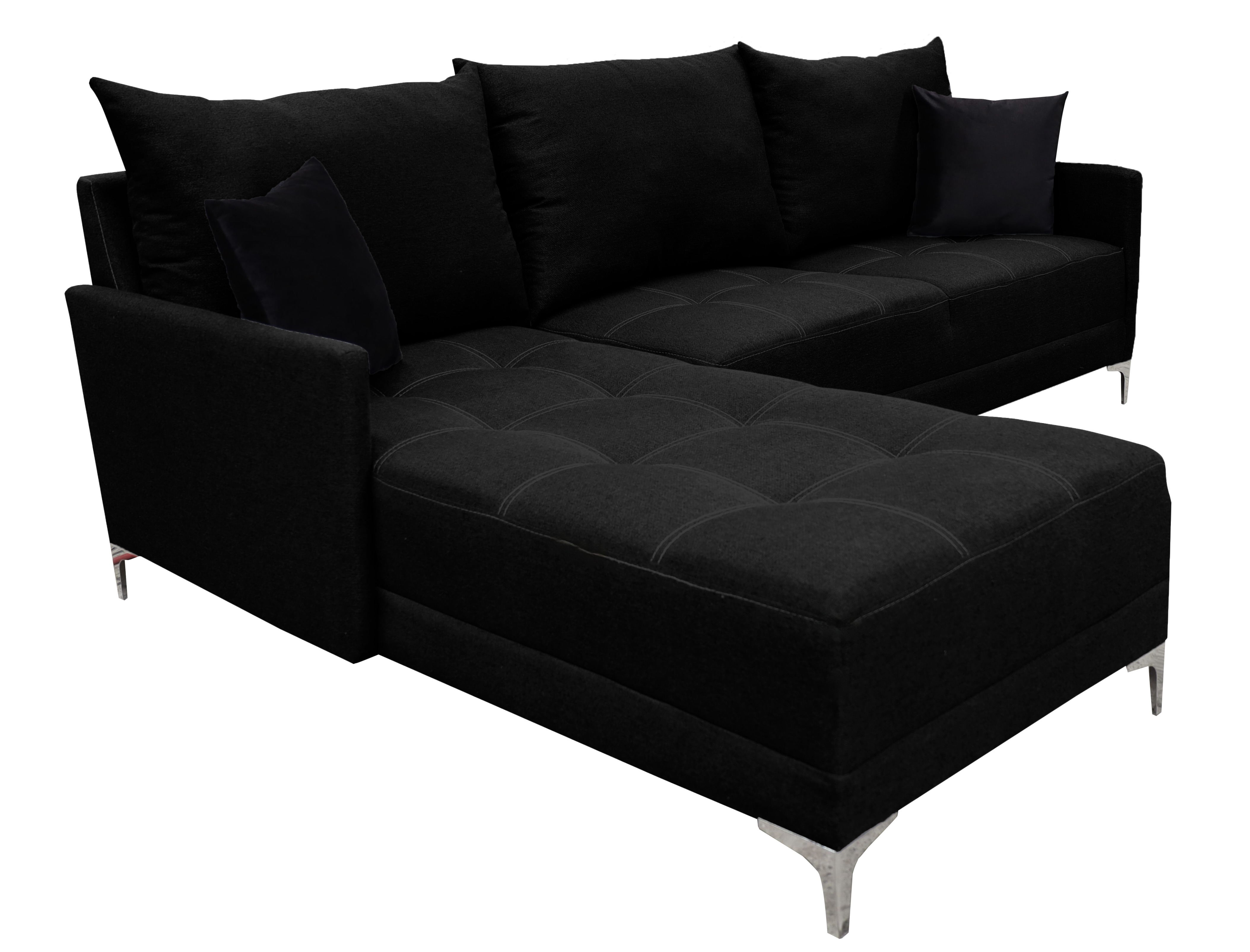 Foto 5 pulgar | Sala Esquinera El Bazar Store Caslon Negro 260x180 Cm Lino Nacional Modular