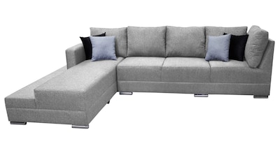 Foto 4 | Sala Esquinera El Bazar Store Aquiles 315x200 Cm Gris Plata Lino Nacional Modular