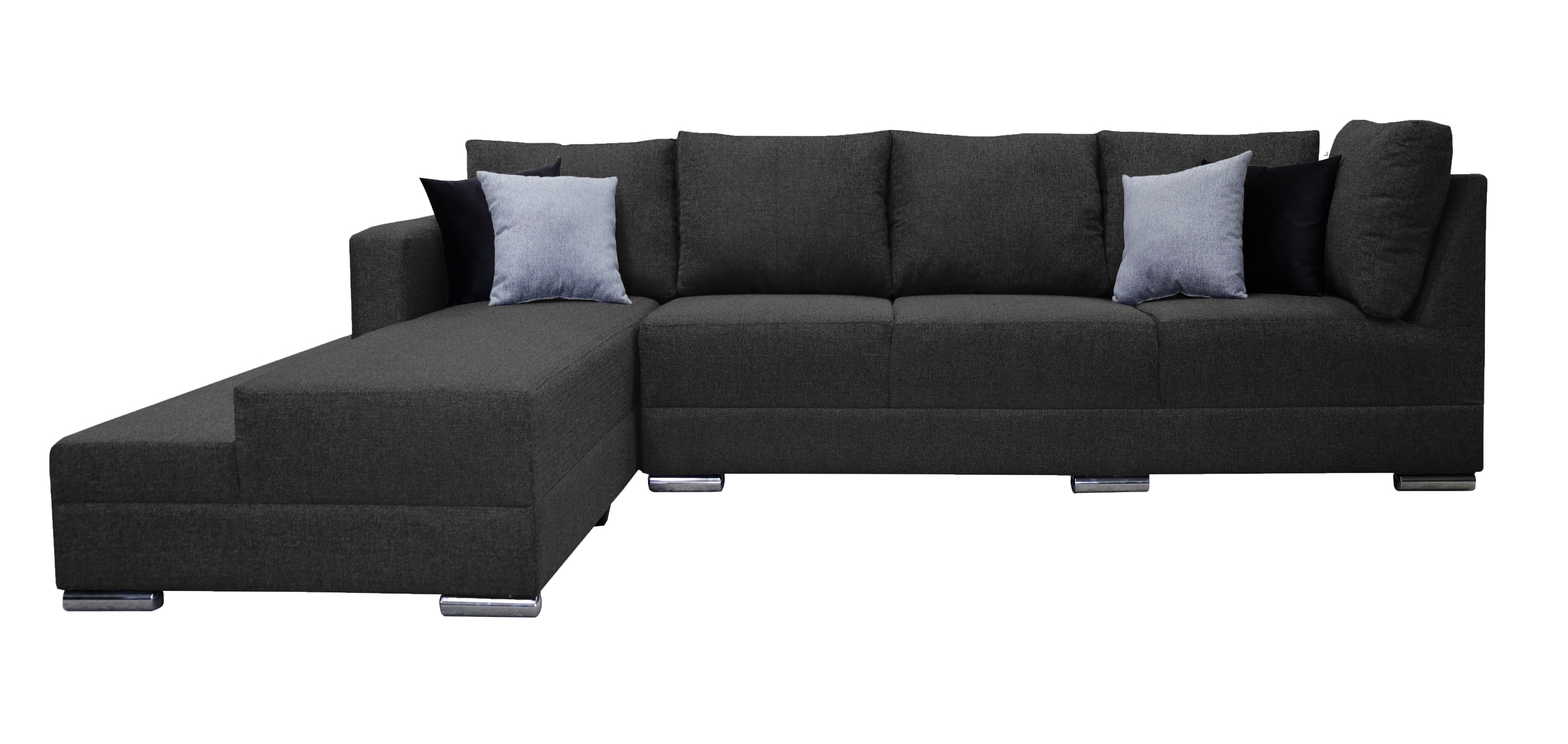 Sala Esquinera El Bazar Store Aquiles Gris Oxford 260x200 Cm Lino Nacional Modular