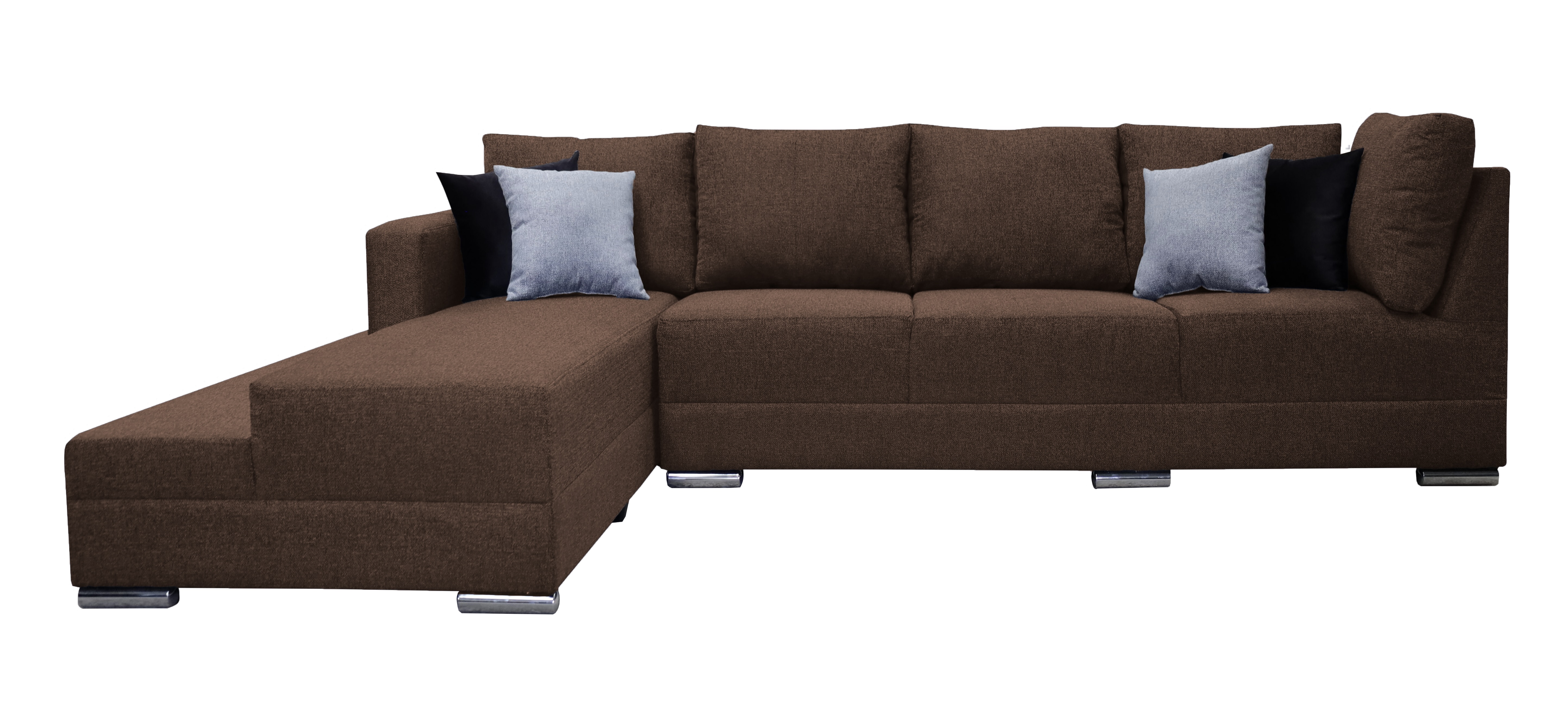 Sala Esquinera El Bazar Store Aquiles Chocolate 260x200 Cm Lino Nacional Modular