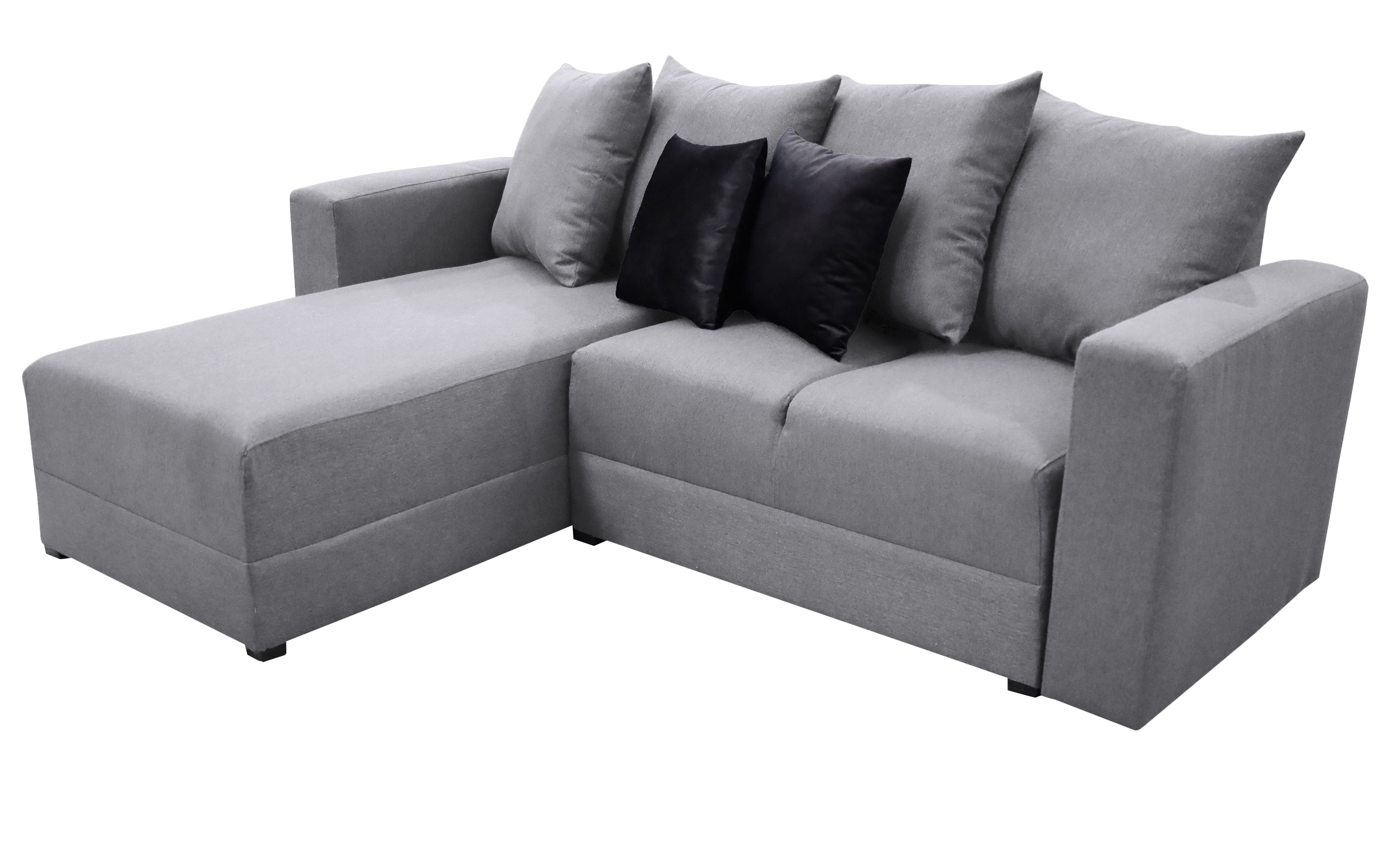 Foto 4 pulgar | Sala Esquinera Modular El Bazar Store Lombar Gris Plata 220 X 160 Cm, Tela Lino Nacional