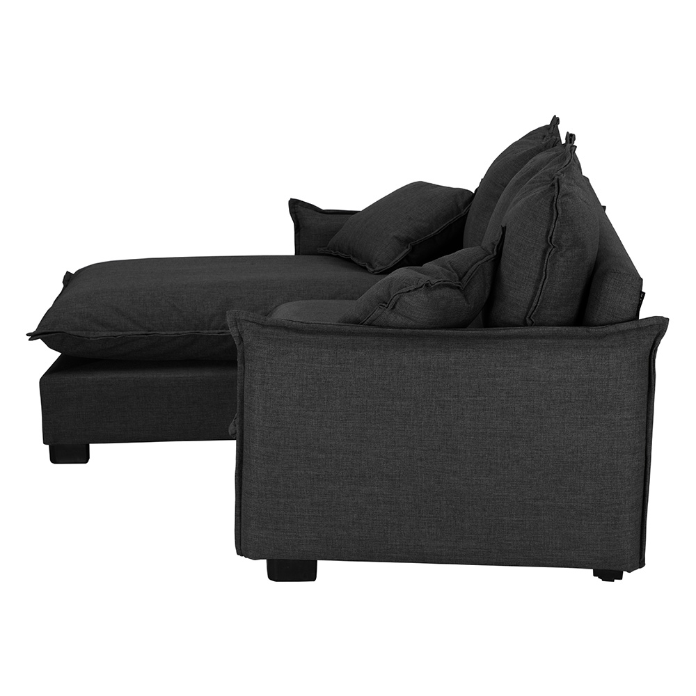 Foto 3 | Sofa-chaise Negro