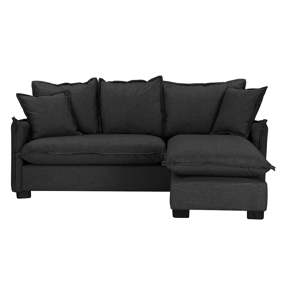 Foto 5 | Sofa-chaise Negro