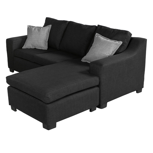 Foto 7 | Sofa-chaise Negro