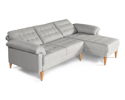 Foto 3 | Sala Modular Reversible De Lino Gris Claro Modelo Heidi