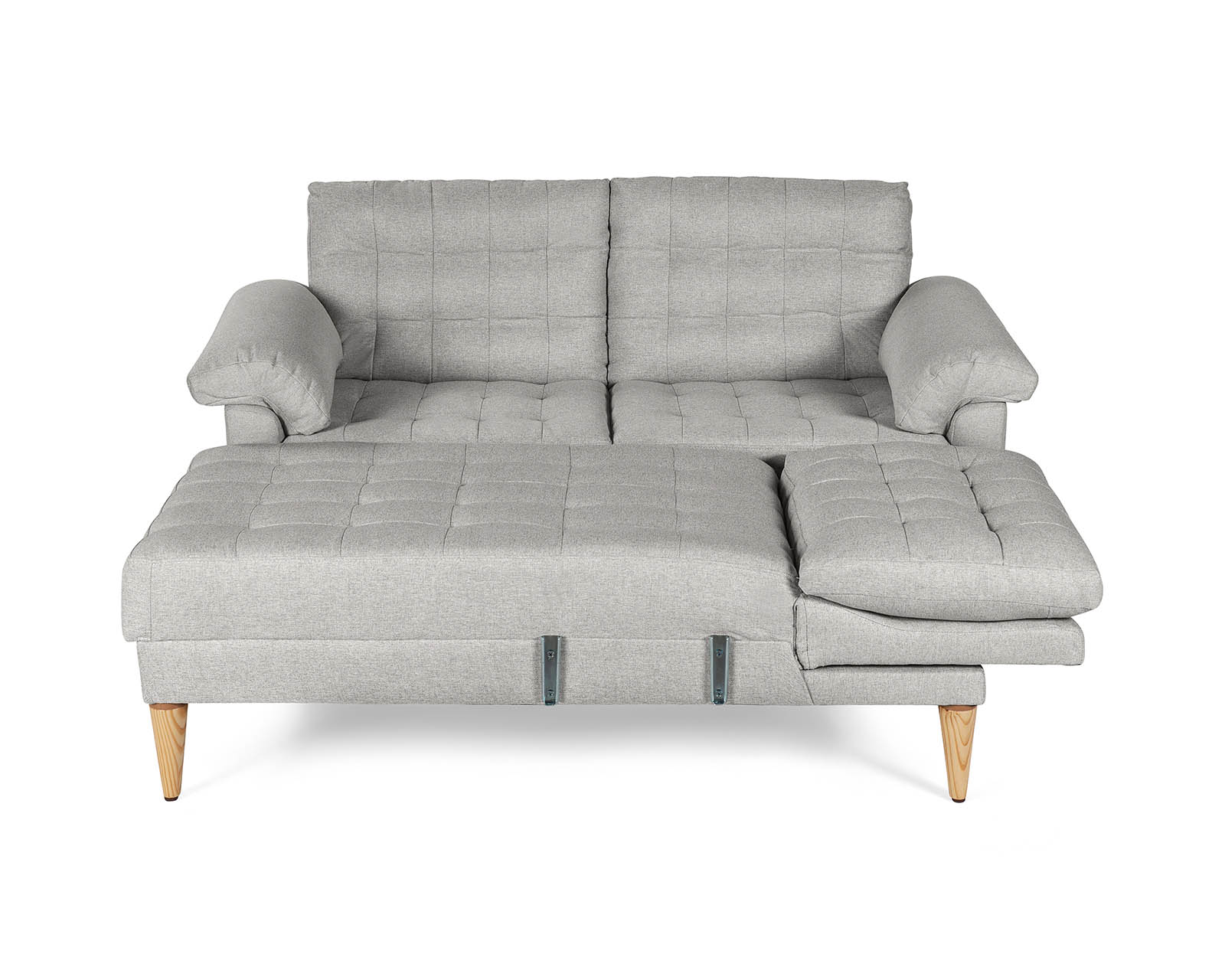 Foto 4 | Sala Modular Reversible De Lino Gris Claro Modelo Heidi