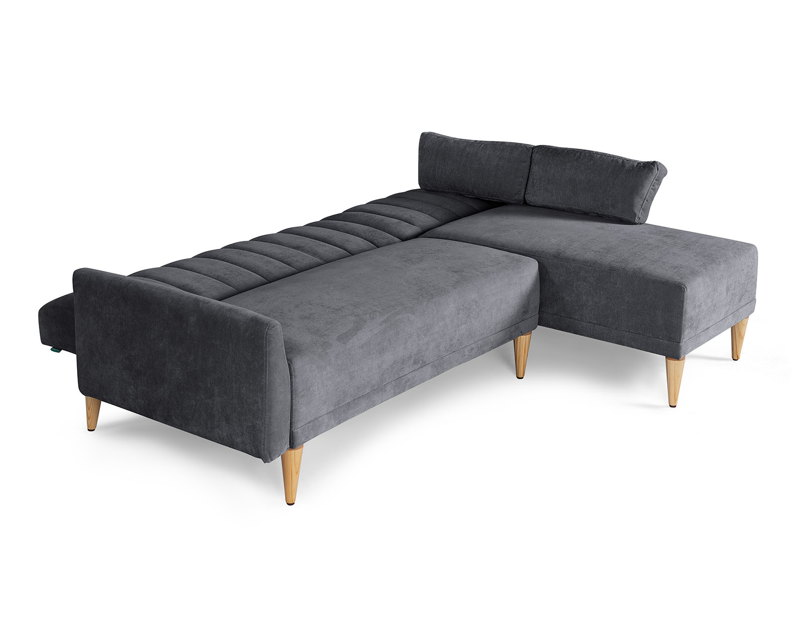 Foto 5 | Sala Modular Reversible De Velvet Gris Oxford Modelo Acapella