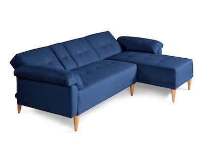 Foto 3 | Sala Modular Reversible De Lino Azul Modelo Dassia