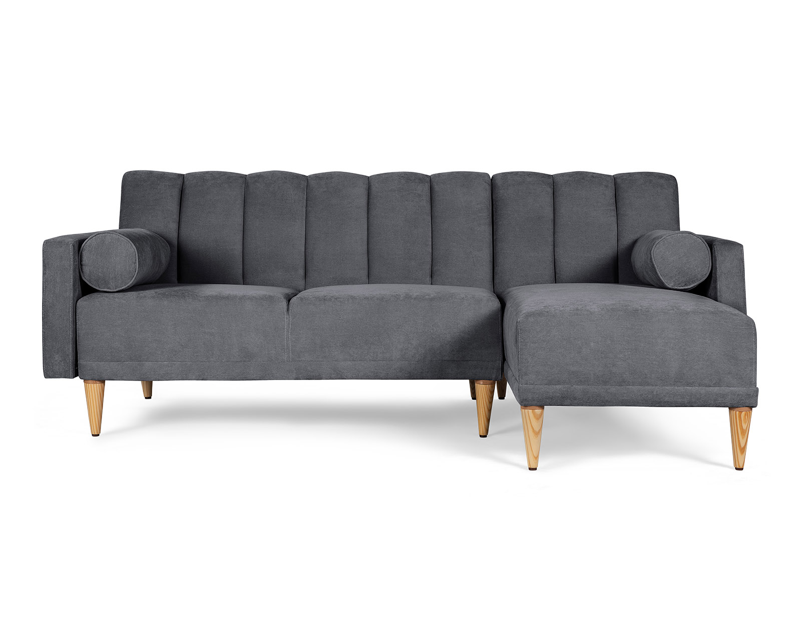 Foto 2 | Sala Modular Reversible De Velvet Gris Oxford Modelo Xander