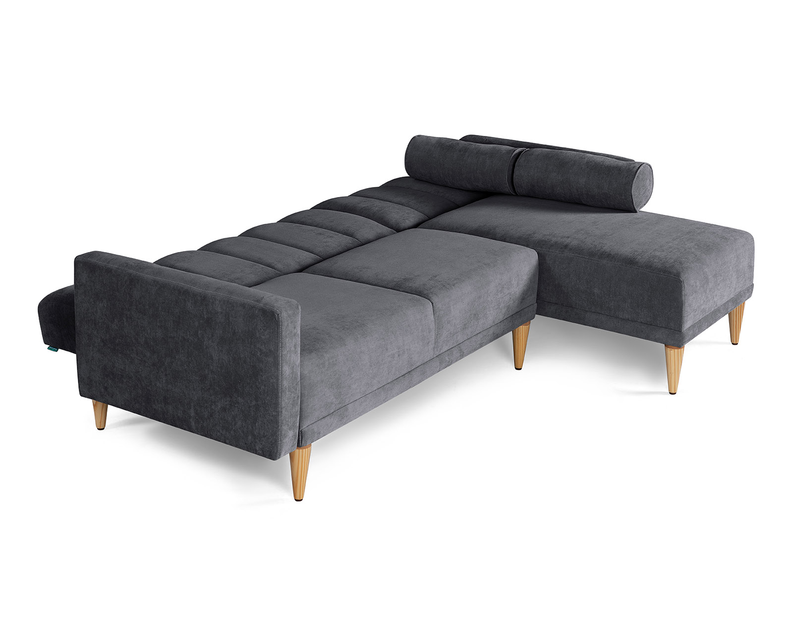 Foto 5 | Sala Modular Reversible De Velvet Gris Oxford Modelo Xander