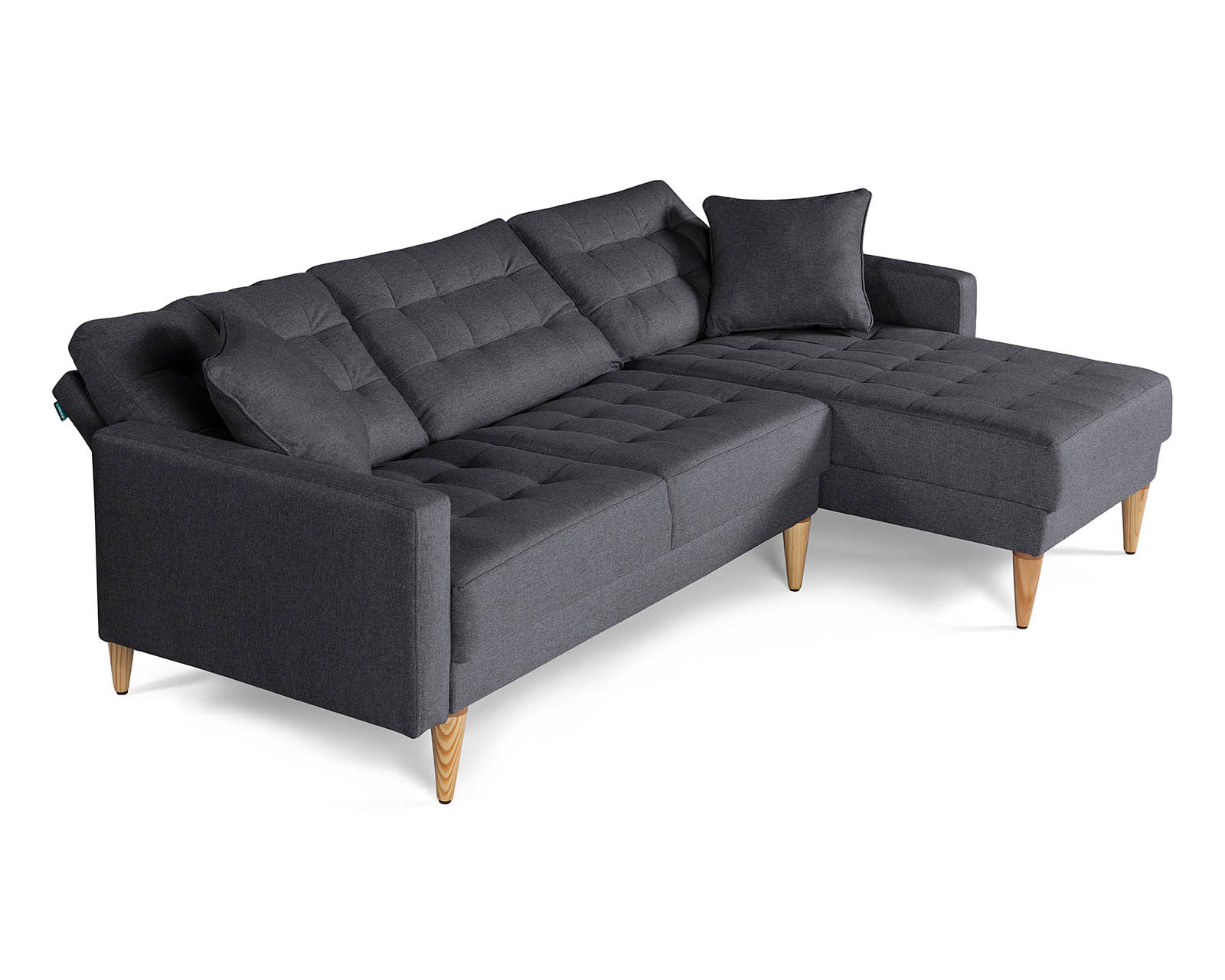 Foto 3 | Sala Modular Reversible De Lino Gris Oxford Modelo Donato