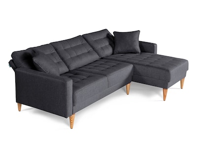 Foto 3 | Sala Modular Reversible De Lino Gris Oxford Modelo Donato