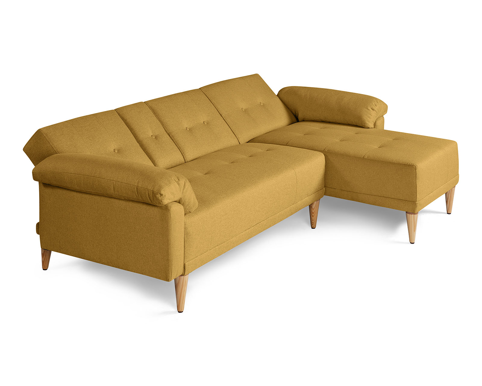 Foto 4 pulgar | Sala Modular Reversible De Lino Mostaza Modelo Dassia