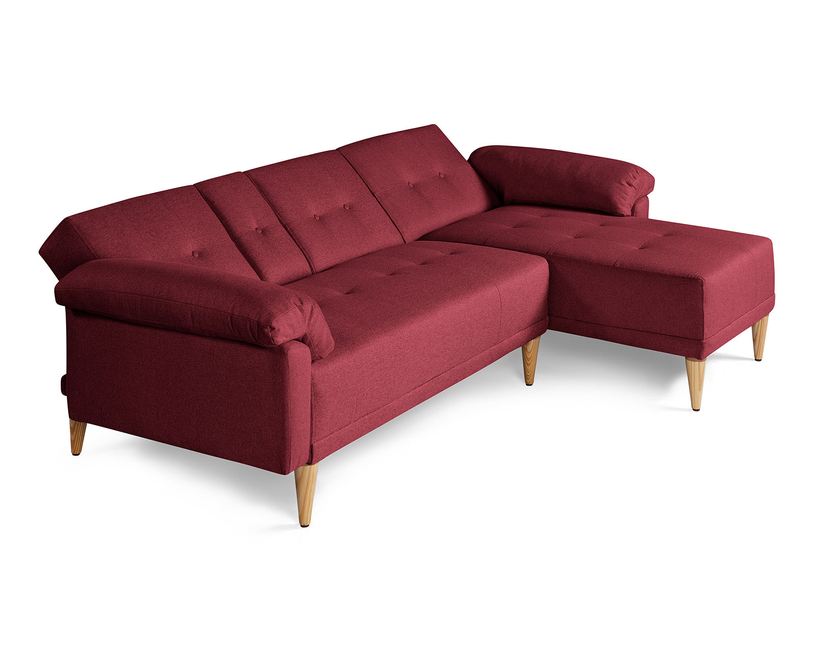Foto 3 | Sala Modular Reversible De Lino Rojo Modelo Dassia