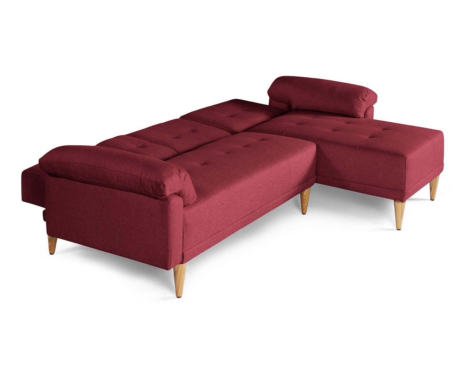 Foto 5 | Sala Modular Reversible De Lino Rojo Modelo Dassia