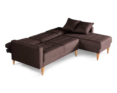 Foto 5 | Sala Modular Reversible De Lino Chocolate Modelo Donato