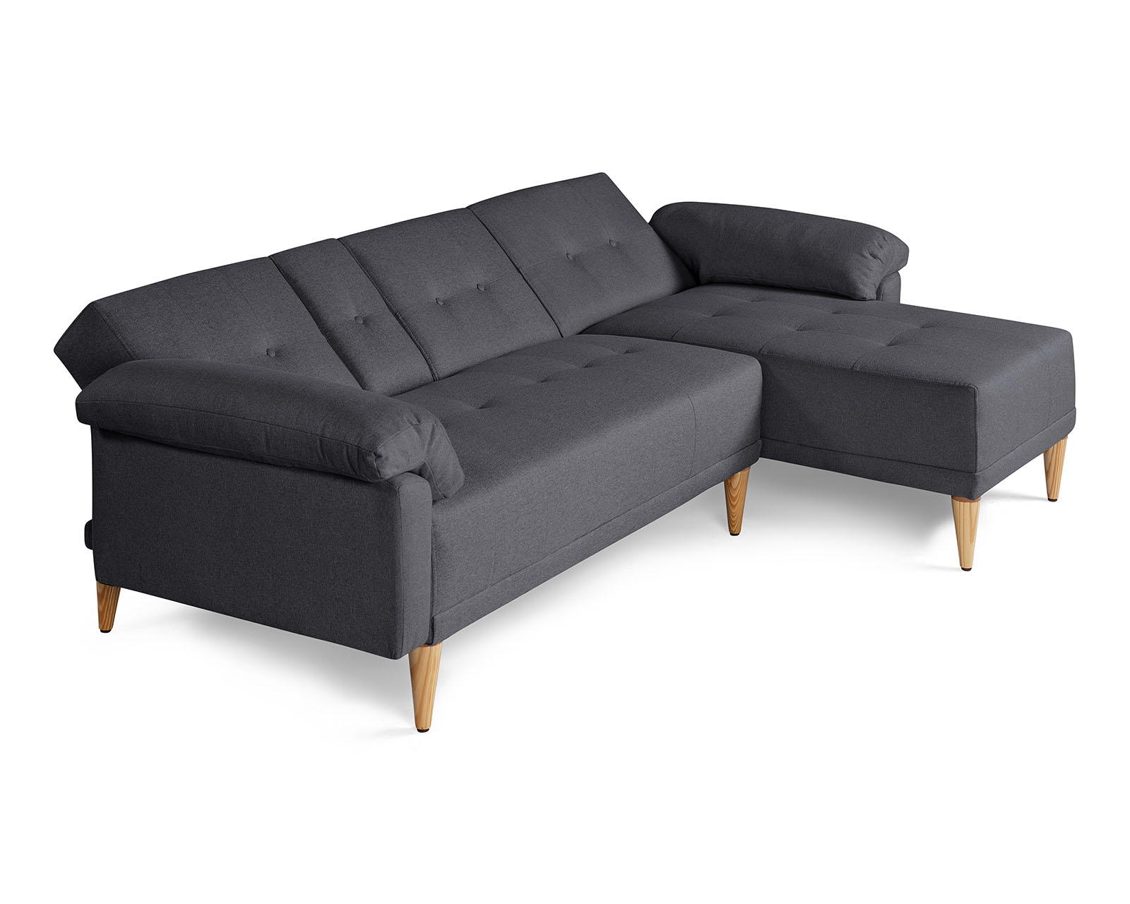 Foto 4 pulgar | Sala Modular Reversible De Lino Gris Oxford Modelo Dassia
