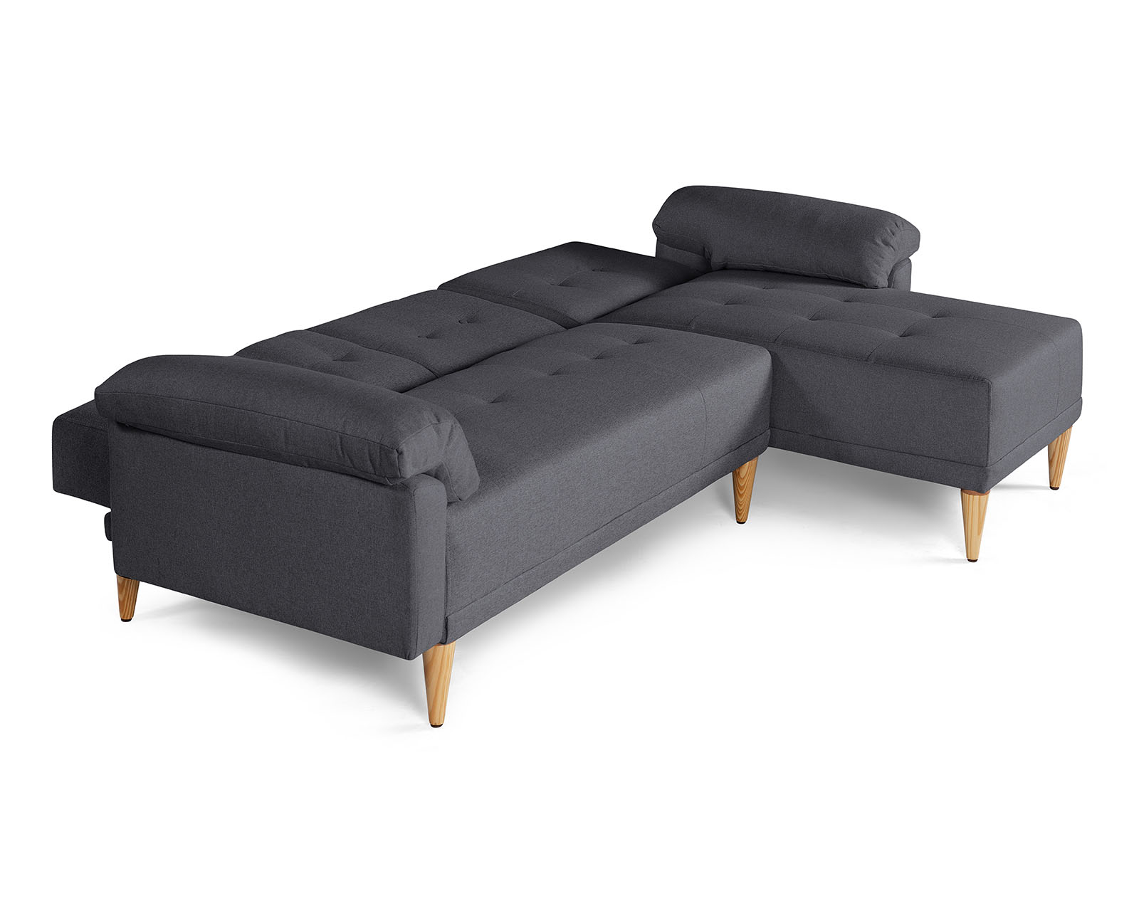 Foto 6 pulgar | Sala Modular Reversible De Lino Gris Oxford Modelo Dassia