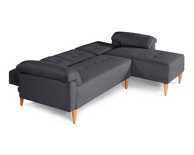 Foto 5 | Sala Modular Reversible De Lino Gris Oxford Modelo Dassia