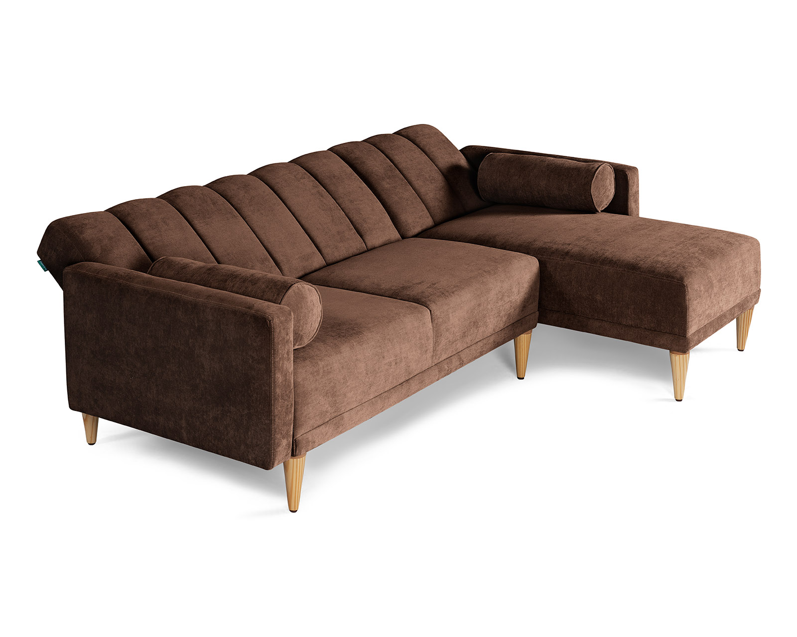Foto 3 | Sala Modular Reversible De Velvet Chocolate Modelo Xander