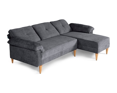 Foto 3 | Sala Modular Reversible De Velvet Gris Oxford Modelo Sergey