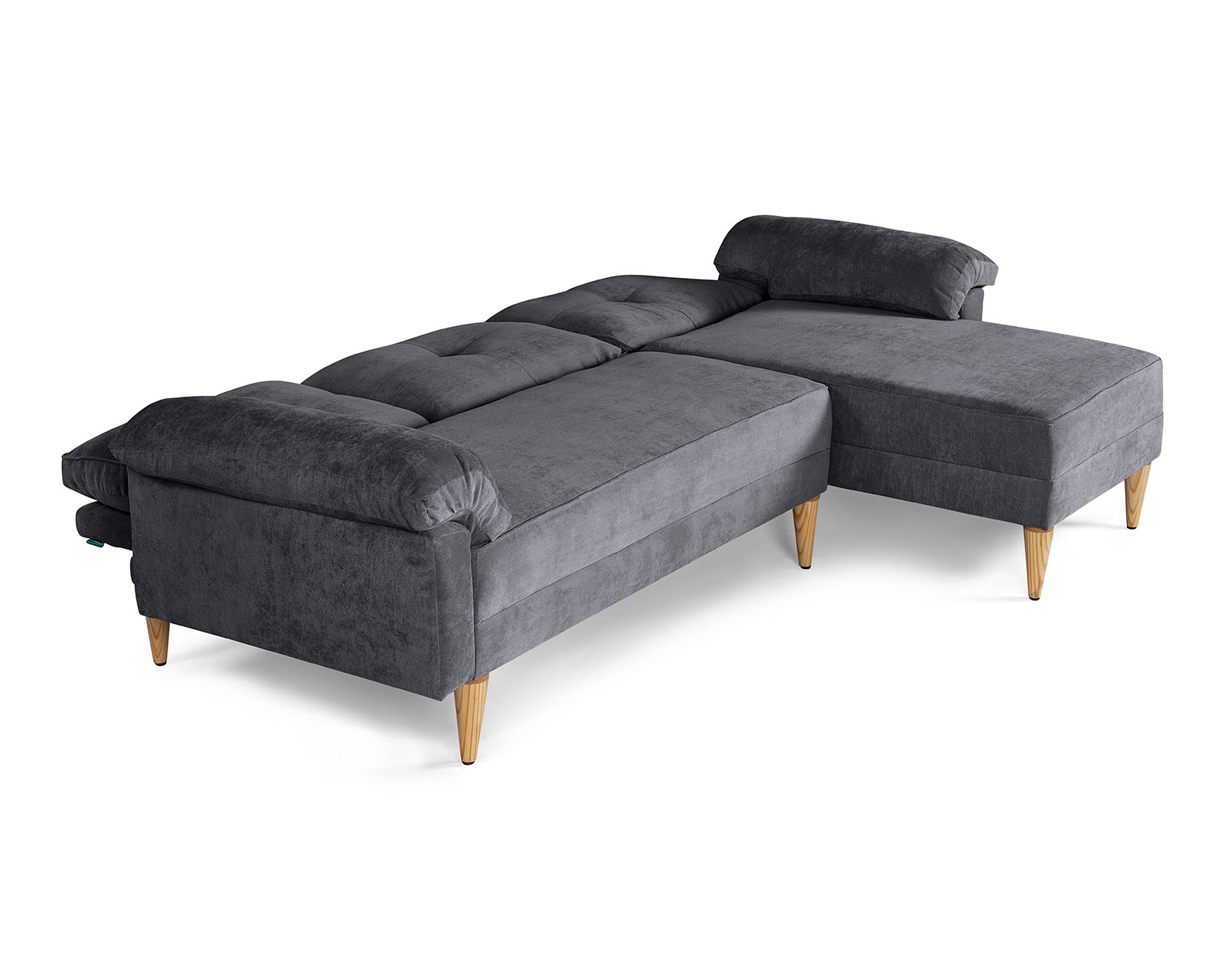 Foto 5 | Sala Modular Reversible De Velvet Gris Oxford Modelo Sergey