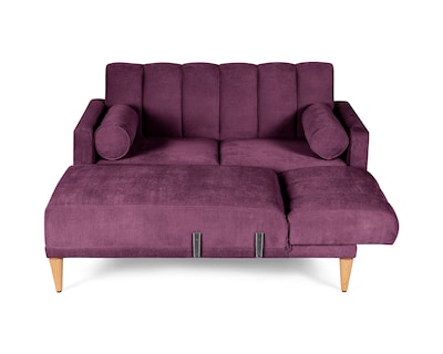 Foto 4 | Sala Modular Reversible De Velvet Morado Modelo Xander