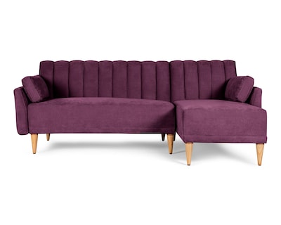 Foto 2 | Sala Modular Reversible De Velvet Morado Modelo Acapella