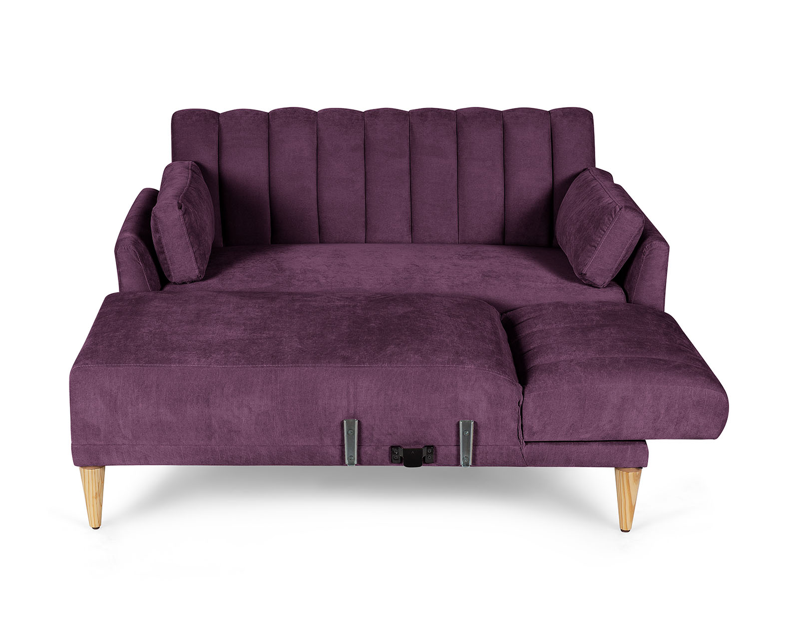 Foto 5 pulgar | Sala Modular Reversible De Velvet Morado Modelo Acapella