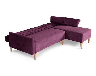 Foto 5 | Sala Modular Reversible De Velvet Morado Modelo Acapella