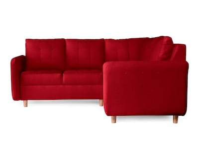 Foto 3 | Sala Esquinera De Lino Rojo Modelo Astori Makora