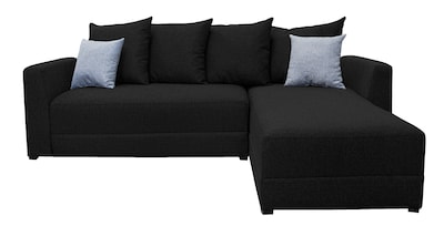 Foto 1 | Sala Esquinera Modular El Bazar Store Samso Negro 240 X 180 Cm, Tela Lino Nacional