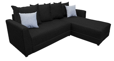 Foto 3 | Sala Esquinera Modular El Bazar Store Samso Negro 240 X 180 Cm, Tela Lino Nacional