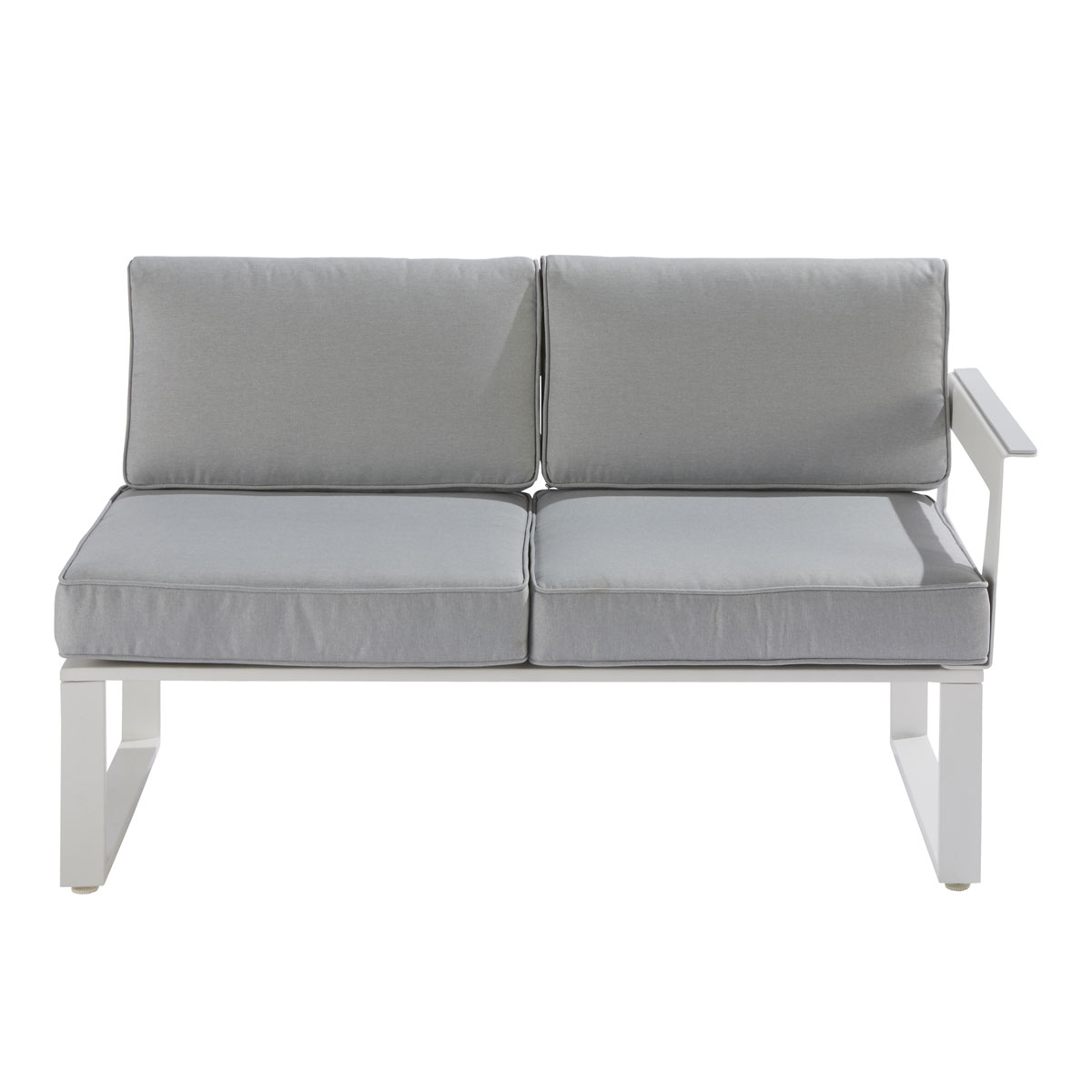 Foto 5 pulgar | Naterial Set De Sala Muebles De Jardín: Sofá Esquinero + 2 Taburetes + Mesa De Aluminio Para Exterior, Modelo Ody